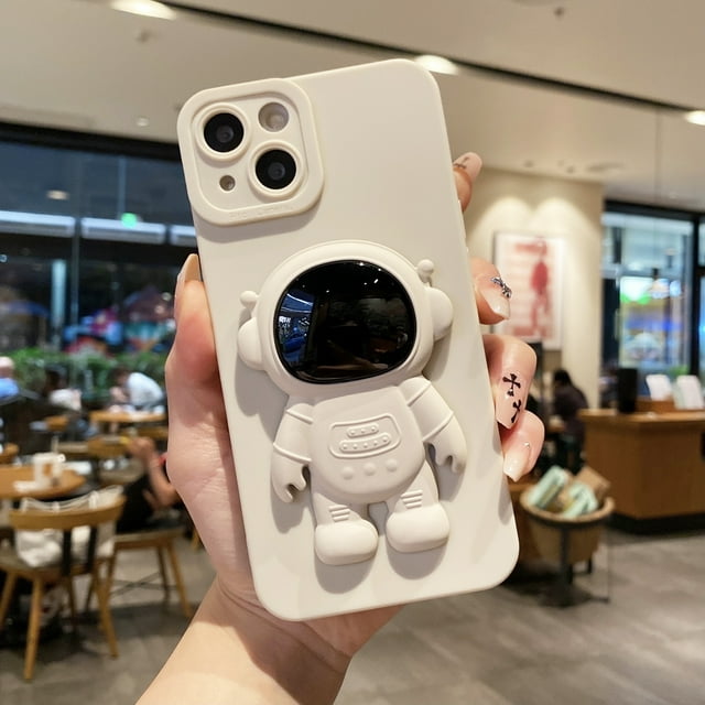 Étui de Protection Anti-Chute en TPU Liquide 3D Astronaut pour, iPhone14/14Plus/14Pro/14ProMax, iPhone13/13Mini/13ProMax, iPhone12/12Mini/12Pro/12ProMax, iPhone11/11Pro/11Pro Max, iPhone11