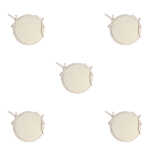 Inteprter Cojín De Algodón Suave Y Cómodo Para Sillas - Cojín De Asiento Con Lazos Beige Duradero Type2 NO2