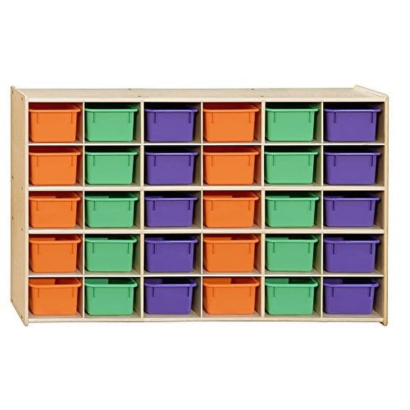 Contender 30 Tray Storage Childs Recommended Room Assorted Pastel Trays with Total Capacity 30 Count