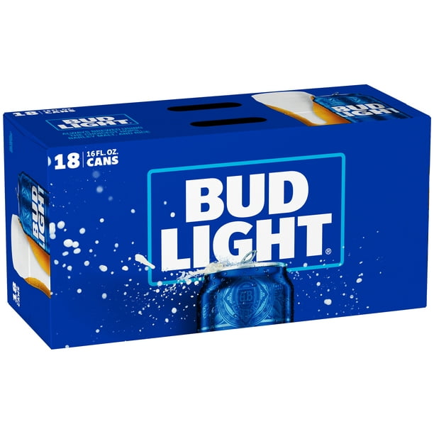 Bud Light Beer, 18 Pack 16 fl. oz. Cans, 4.2 ABV