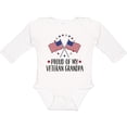 thumbnail image 3 of Inktastic Military Proud of Veteran Grandpa Boys or Girls Long Sleeve Baby Bodysuit, 3 of 5