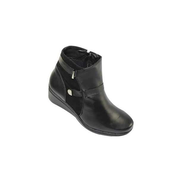 BOTIN CASUAL VESTIR GIUSTO MUJER DAMA NEGRO 12205 LEON 12205p