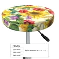thumbnail image 4 of Naloa Sunflower Cornflower Poppy Round Bar Stool Cushion Cover 12-14 inch, Fits Kitchen, Office, Restaurant Chairs - 13 inch, 4 of 7