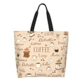 thumbnail image 1 of Easygdp Coffee Time Bolsas Tote para Mujer, Bolsos de Hombro para Viaje, Bolsos de Mano de Gran Capacidad para Compras y Trabajo, 1 of 8