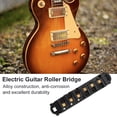 thumbnail image 1 of 1 Ensemble de Remplacement de Pont de Selle en Alliage pour Guitare Électrique LP Style 6-String (Noir), 1 of 8