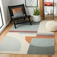 thumbnail image 2 of SAFAVIEH Orwell Hayden Abstract Area Rug, Ivory/Blue, 6'7" x 9'10", 2 of 8