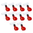 thumbnail image 2 of 10 bebederos automáticos para pollos, de 1/2 pulgada, en forma de T, para aves de corral y gallinas, color rojo, 2 of 14