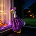thumbnail image 4 of AZXY HalloweenPorch Goose Outfit, Fits 23‑Inch Porch Goose Statue, Witch‑Themed Goose Clothing, Goose Cloth, Fall Costume for Cement Plastic Goose, Outdoor Yard Patio Garden Porch Decor, 4 of 8