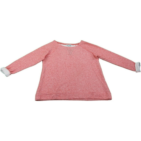 Ellen Tracy Womens Size Medium Embellished Sweater, Coral