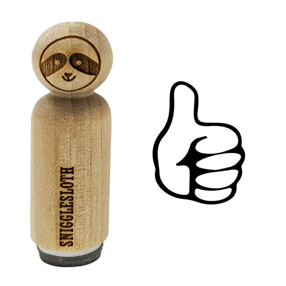Thumbs Up Down Rubber Stamp for Scrapbooking Crafting Stamping - Mini 1/2 Inch