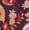 Folk Paisley Bordeaux, variant on Women's V Neck A Line Mini Dress with Long Sleeves, Sizes XS-XXXL