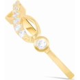 thumbnail image 3 of Floreo 10k Yellow Gold 5mm Infinity CZ Ring, Sizes 4 - 10, 3 of 5