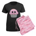 thumbnail image 5 of CafePress - Pink Cupcake Women's Dark Pajamas - Women's Short Sleeve Print T-Shirt and Pants Dark Cotton Pajama Set, 5 of 7