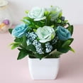 thumbnail image 7 of Dengjunhu Artificial Potted Flowers, Fake Plant Small Potted Plants, Artificial Small Flower in Pot for Home Office, Dining Room Farmhouse Table Centerpieces Decoration, 7 of 7