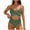 Army Green, variant on Efsteb Womens Swimsuits Two Piece Bathing Suit for Women Color Block Cut Out V Neck Swimsuit Slim Stretchy Slim Fit Spaghetti Strap Swimwear (Gray,S)