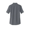 thumbnail image 6 of Port Authority Ladies Short Sleeve SuperPro Oxford Shirt-L (Black), 6 of 6