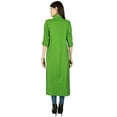 thumbnail image 3 of Bollywood Kurti Uni en Rayonne à Manches 3/4 pour Femmes, Robe Ethnique Tunique, 3 of 4