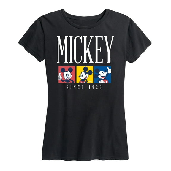 Mickey & Friends - Mickey Color Block - Women's Short Sleeve Graphic T-Shirt