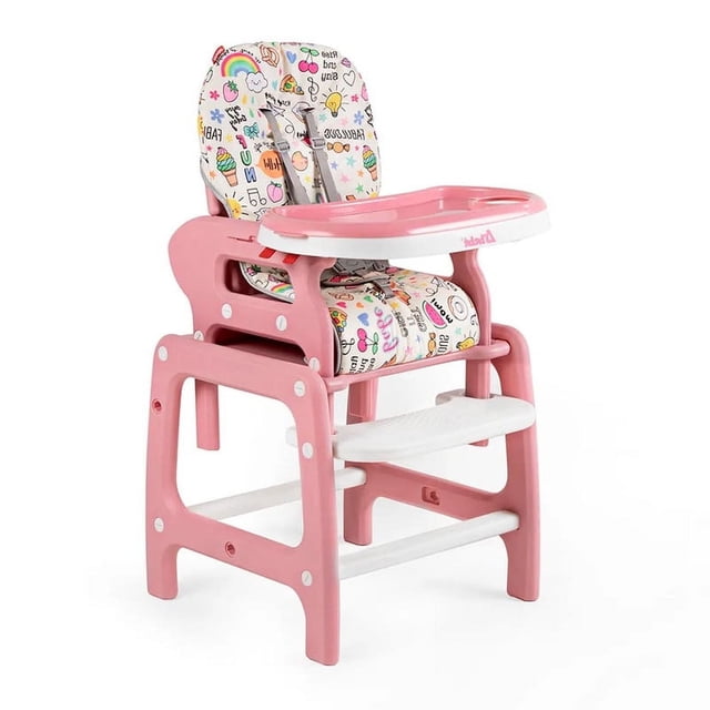 Silla Alta para bebé D'Bebe Multiconfort Rosa