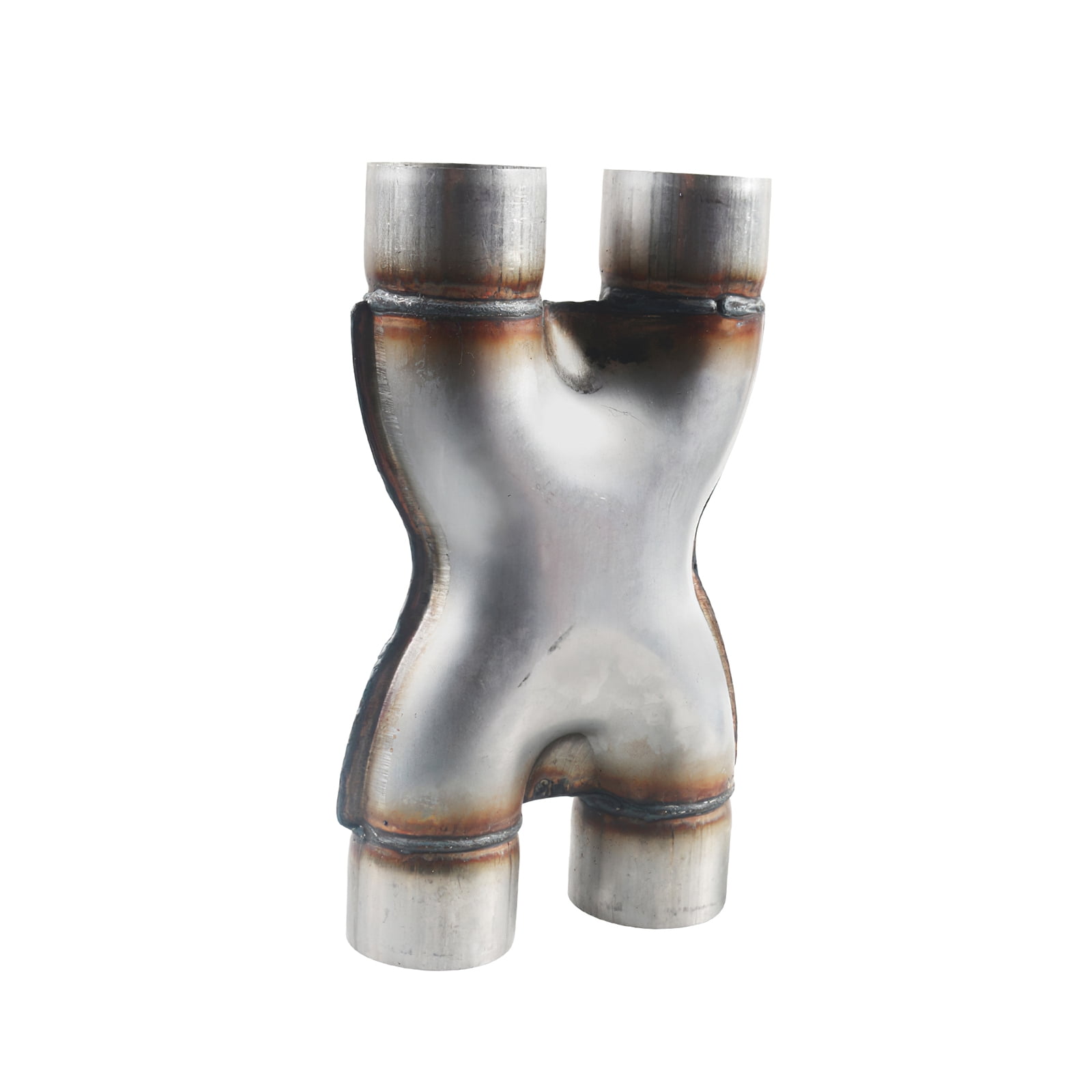 X Exhaust Pipe Universal Dual In/Out Crossover X Exhaust Pipe Stainless