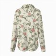 thumbnail image 5 of Towmus Womens Button Down Shirts Trendy Floral Printed Long Sleeve Blouses Business Work Shirt Dressy Casual Loose Tops, 5 of 5