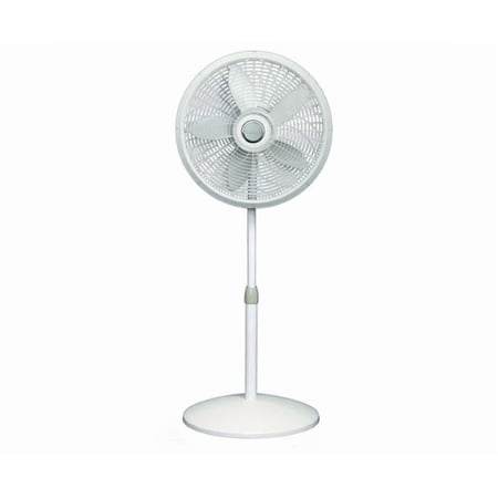 Lasko Pedestal Fan, 3-Speed, 54.5" Oscillating, White