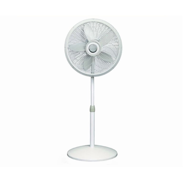 Lasko Pedestal Fan, 3-Speed, 54.5" Oscillating, White photo 1
