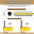 thumbnail image 7 of Catry Universal Cat Scratching Post Replacement | 6-20 Inch Options Natural Sisal Rope Scratching Post | DIY Cat Tree Repair Parts with M8 / M10 Screws Kit, 7 of 7