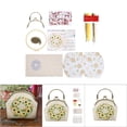 thumbnail image 5 of Bolsa de bordado DIY, bolsa de bordado DIY, bolso con marco de flores, artesanía de costura bordada, calidad superior, 5 of 5