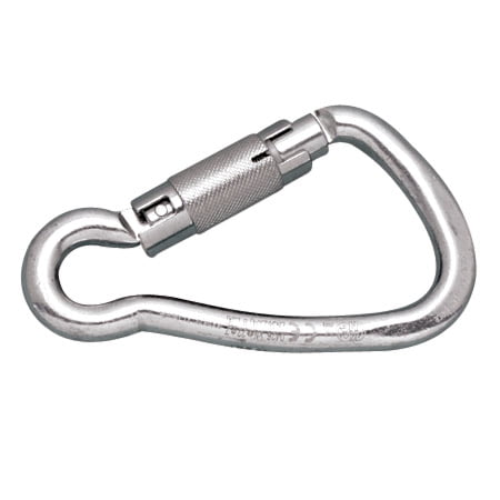 STAINLESS HARNESS CARABINER CLIP AUTO LOCK, 7/16" X 5", 316 SS