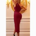 thumbnail image 5 of Zalalus Mujer Verano Sexy Un Hombro Recorte Fruncido Bodycon Sin Mangas Abertura Vestidos de Fiesta Zhivalor FSHY031-3, 5 of 5