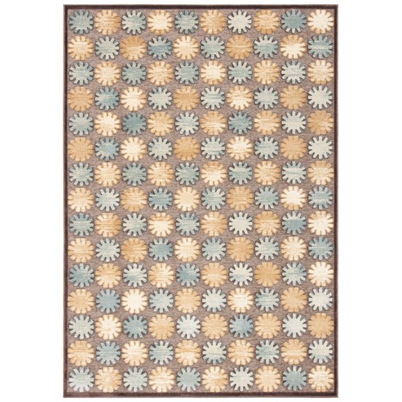 SAFAVIEH Paradise Jayce Geometric Area Rug, Dark Brown, 5'3" x 7'6"