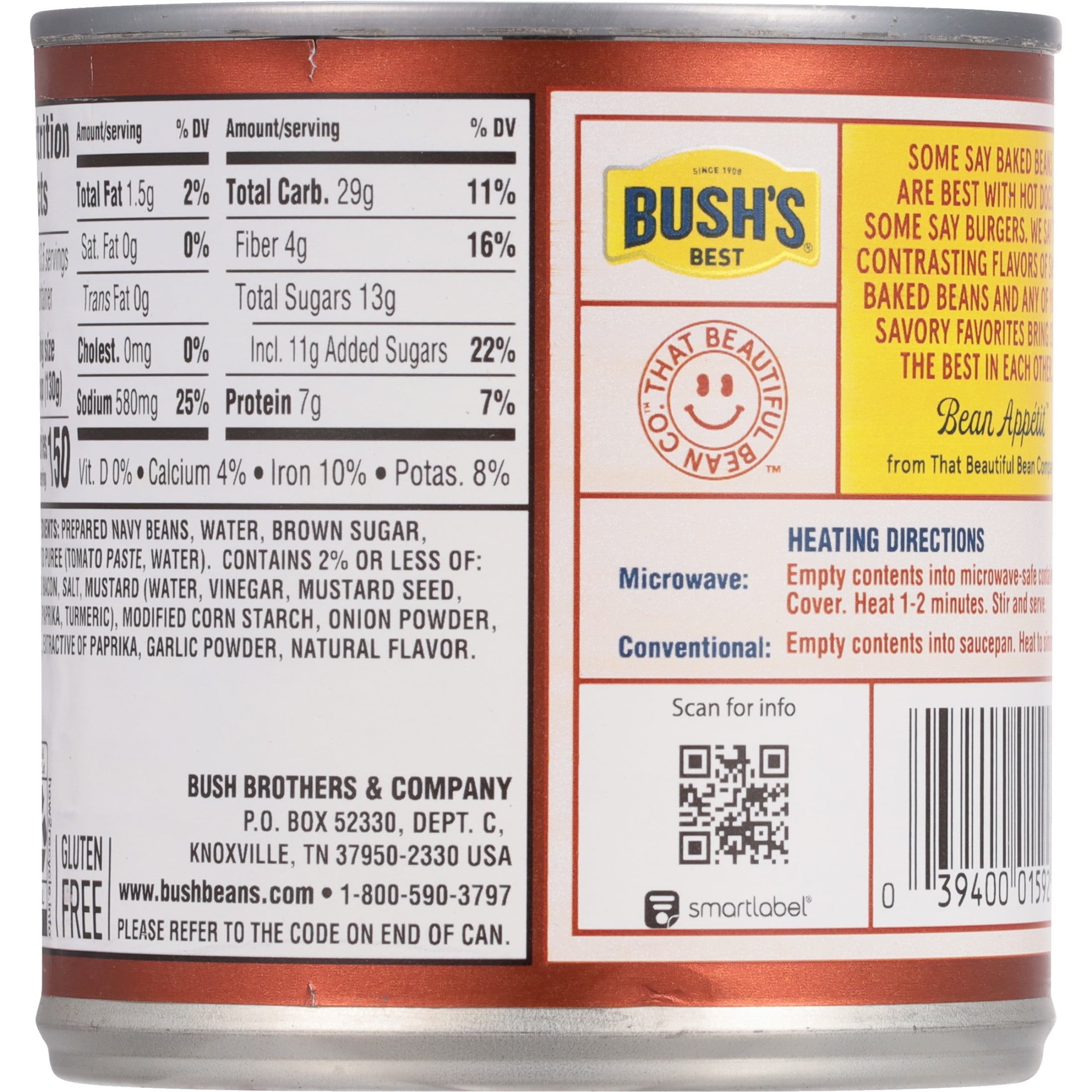 (12 pack) Bush's Homestyle Baked Beans, Canned Beans, 16 oz Can