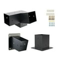 thumbnail image 6 of Slanted Roof Pergola Brackets Wall Mount With Hardware For 4x4 Inch Porch Gazebo Garden Supplies, 6 of 7
