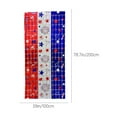 thumbnail image 3 of PATLOLLAV Red White Blue Plastic Door Curtain, 78x39 Inch Patriotic Door Cover Hanging Decor for Independence Day Parties & Home Entryways, 3 of 6