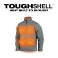 thumbnail image 3 of Milwaukee 204G-212X M12 TOUGHSHELL Lithium-Ion Cordless Heated Jacket (3 Ah) - 2XL, Gray, 3 of 12