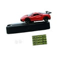 thumbnail image 2 of Mini modelo de coche 1/64 con matrícula de aparcamiento, dinámico, decorativo, fácil de instalar. Rojo, 2 of 9