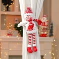 thumbnail image 1 of Juego de 3 alzapaños de hebilla de cortina de Navidad, alzapaños de cortina de muñeco de nieve de Papá Noel, hebilla de sujeción, decoraciones para ventanas., 1 of 5