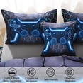 thumbnail image 3 of OKKEEY Game Comforter Set for Boys, Twin Size 6 Pcs Xbox Gamer Bed in a Bag Gray Blue Gamepad Bedding Set for Teens Kids & Men, 100% Lightweight Microfiber Gaming Quilt Set, 3 of 10