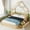 Natural#6AAN, variant on Bed Frames Wood Queen Size House Platform Bed with Guardrail and 2 Drawers, White,Adjustable Bed Base