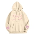 thumbnail image 5 of Nmnitkp Hoodies for Women Long Sleeve Drawstring Hooded Quality Assurance Sweatshirt 2026 Fashion Hoodie Tops Beige,L, 5 of 5