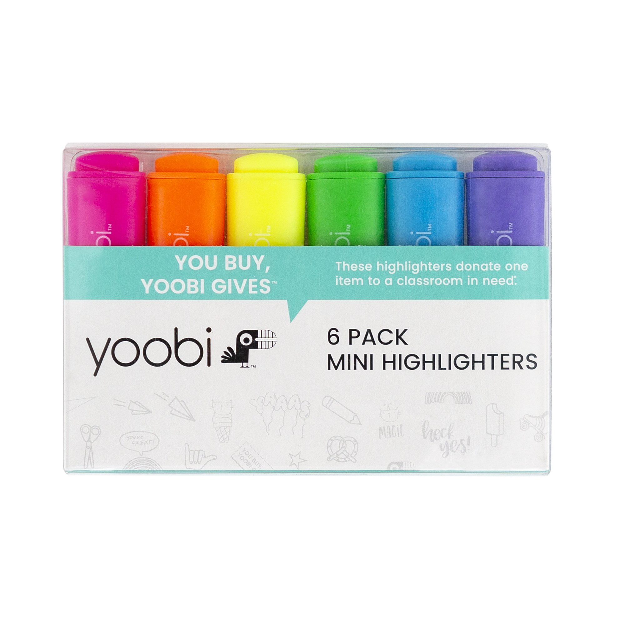 Yoobi Highlighter Mini 40pk Multicolor – Toy Town