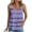 Purple, variant on Quinlirra Tank tops 2025 Women's Spring And Summer New Tank Eyelet Embroidery Scoop Neck Fashion Print Casual Fashion Top
