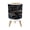 Color 1, variant on Small Trash Can with Lid Vintage Forest Woodland Large Trees Leaves River Cottage 1.8 Gallon Dog Proof Trash Can Round Garbage Can Waste Bin Wastebasket for Bathroom Bedroom Living Room