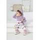 thumbnail image 3 of Eghunooy Ropa Para Bebé Niña De Manga Larga Con Capucha Floral Y Pantalones Con Bolsillo Y Diadema (6-9 Meses) Morado, 3 of 5