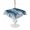 Navy,Blue,White, variant on Outdoor Tablecloth with Umbrella Hole for Patio/Picnic/Party/Camping, Vintage Blue Coastal Waterproof Table Cloth Rectangle Table Cover Washable, Beach Coral Starfish Modern Abstract (52"x 70")