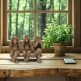 thumbnail image 6 of Three Wise Bigfoot Resin Figurine – See No Evil, Hear No Evil, Speak No Evil Sasquatch Statues – Rustic Lodge & Woodland Decor for Shelf, Mantel, or Table–Fun Gift for Bigfoot Lovers & Collectors, 6 of 9