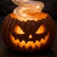 thumbnail image 4 of Halloween Swirling Ghost Pumpkin Light,Warm LED Spooky Ghost Statue Lamp Outdoor Porch Pathway Decoration,Fall Autumn Garden Lawn Holiday Ornament for Halloween Party Decoration, 4 of 4