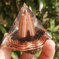 thumbnail image 2 of 4pcs 6cm Crystal Gravel Spiral Pyramid Spiral Coil Pyramid Handmade Home Furnishing Crafts Spiral Copper Wire, 2 of 6