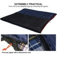 thumbnail image 3 of REDCAMP Cotton Flannel Sleeping Bag for Camping Backpacking,4 Season Adults Cold Weather Envelope Sleeping Bags with 2/3/4lbs Filling, 3 of 9
